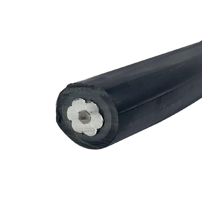 a durable industrial cable with braided shielding and black PVC jacket