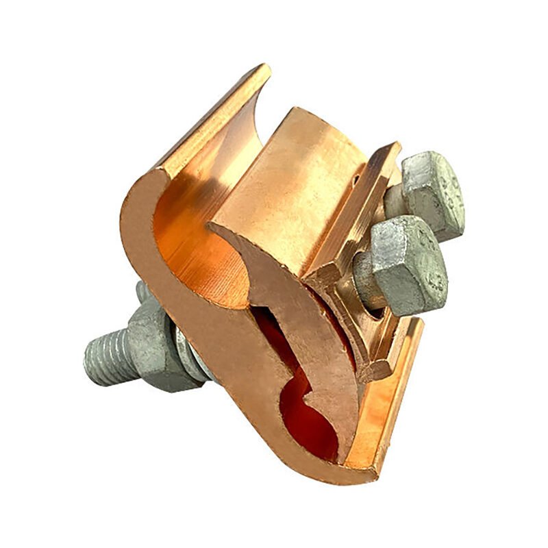 Heavy duty JBT copper groove connector for power distribution grids