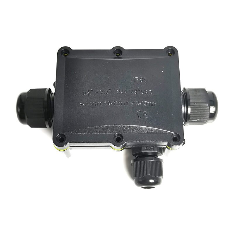 Inline Electrical Junction Box with Connectors