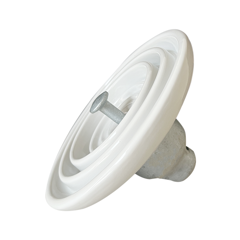 Ceramic disc suspension insulator for electrical grids