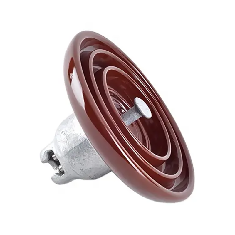 High-voltage porcelain suspension insulator