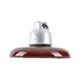 Porcelain suspension insulator for overhead power lines