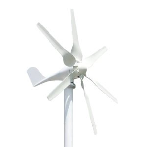 High-efficiency horizontal wind turbine for residential and commercial power
