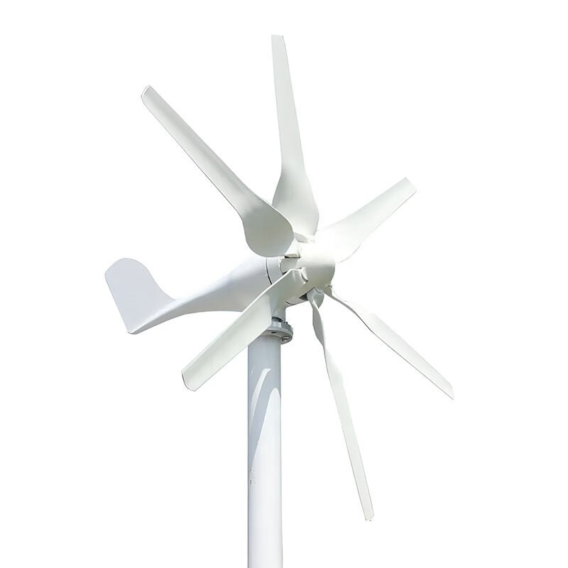 High-efficiency horizontal wind turbine for residential and commercial power