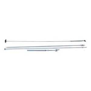 Galvanized steel stay rod for utility poles