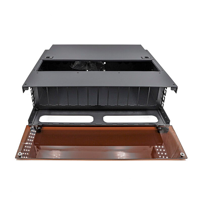 3U MPO/MTP patch panel with sliding drawer for 19-inch rack installations