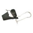 Weather-resistant plastic wire management anchor with steel hook