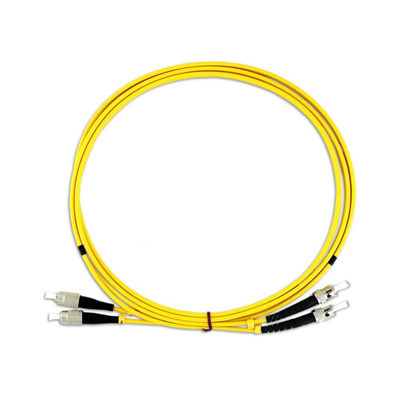 FC UPC to ST UPC Duplex Single Mode Fibre Optic Patch Cord FC UPC to ST UPC Duplex Single Mode Fibre Optic Patch Cord