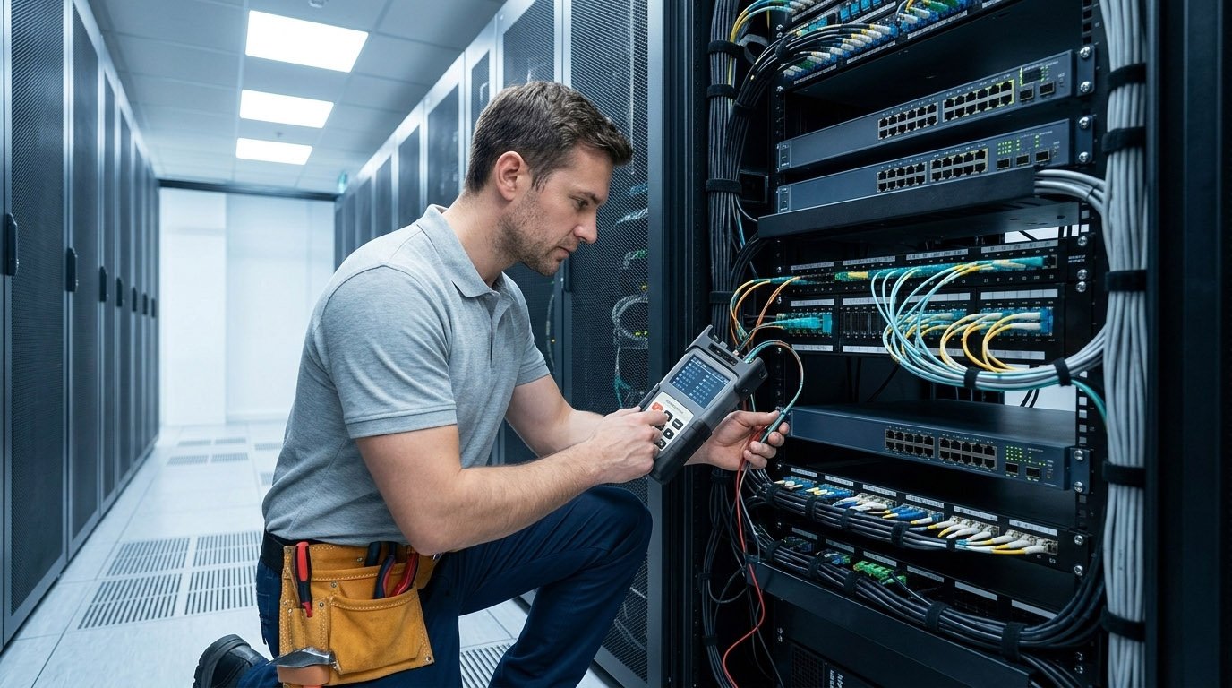 Handheld MPO/MTP Optical Light Source for high-density fiber optic network testing