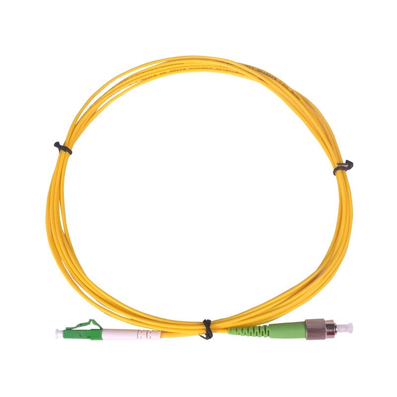 LC APC to FC APC Simplex Single Mode Fibre Optic Patch Cord LC APC to FC APC Simplex Single Mode Fibre Optic Patch Cord