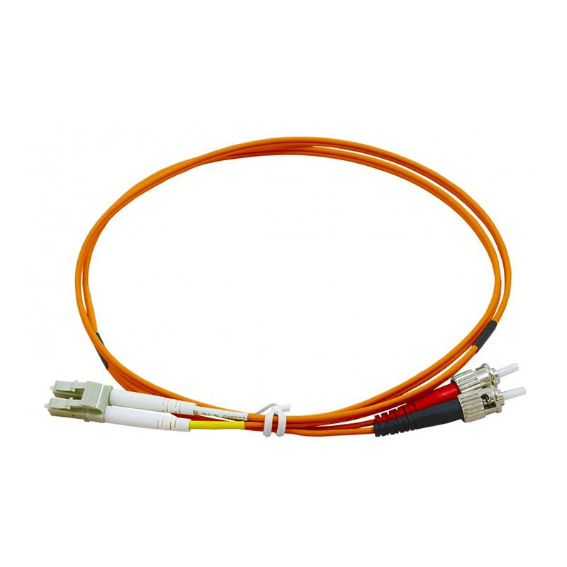 LC PC to ST PC Duplex Multimode OM1 OM2 Fibre Optic Patch Cord LC PC to ST PC Duplex Multimode OM1 OM2 Fibre Optic Patch Cord