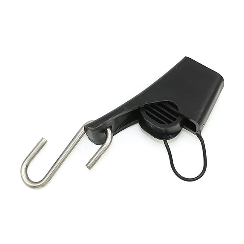 Outdoor plastic wire anchor with S-hook for fiber optic cable