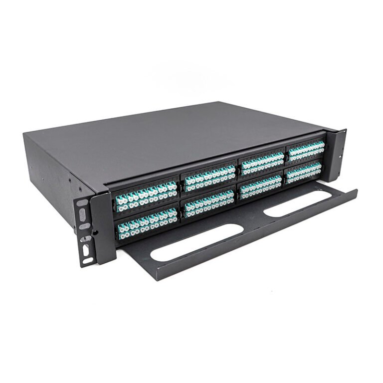 Rack Mount 2U MPO Patch Panel 192-384 Cores - EPCOM