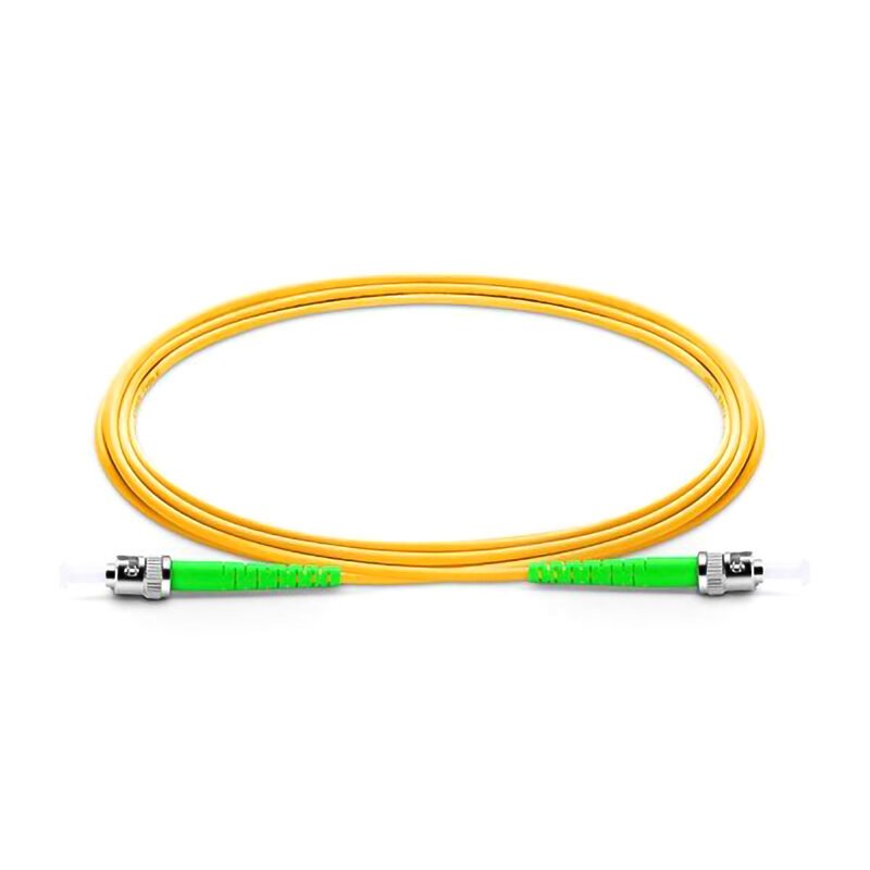 ST APC to ST APC Simplex Single Mode Fibre Optic Patch Cord ST APC to ST APC Simplex Single Mode Fibre Optic Patch Cord