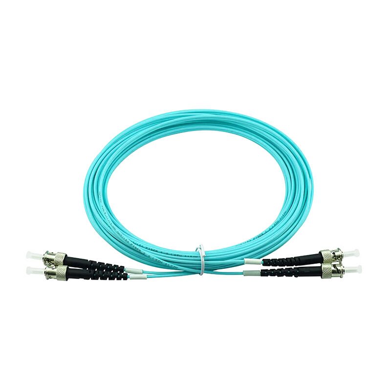 ST PC to ST PC Duplex Multimode OM3 Fibre Optic Patch Cord ST PC to ST PC Duplex Multimode OM3 Fibre Optic Patch Cord