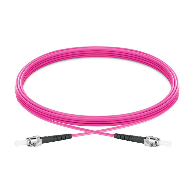 ST PC to ST PC Simplex Multimode OM4 Fibre Optic Patch Cord ST PC to ST PC Simplex Multimode OM4 Fibre Optic Patch Cord