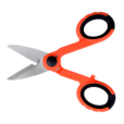 Stainless steel serrated fiber optic shears