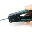 Precision optical fiber drop cable stripper