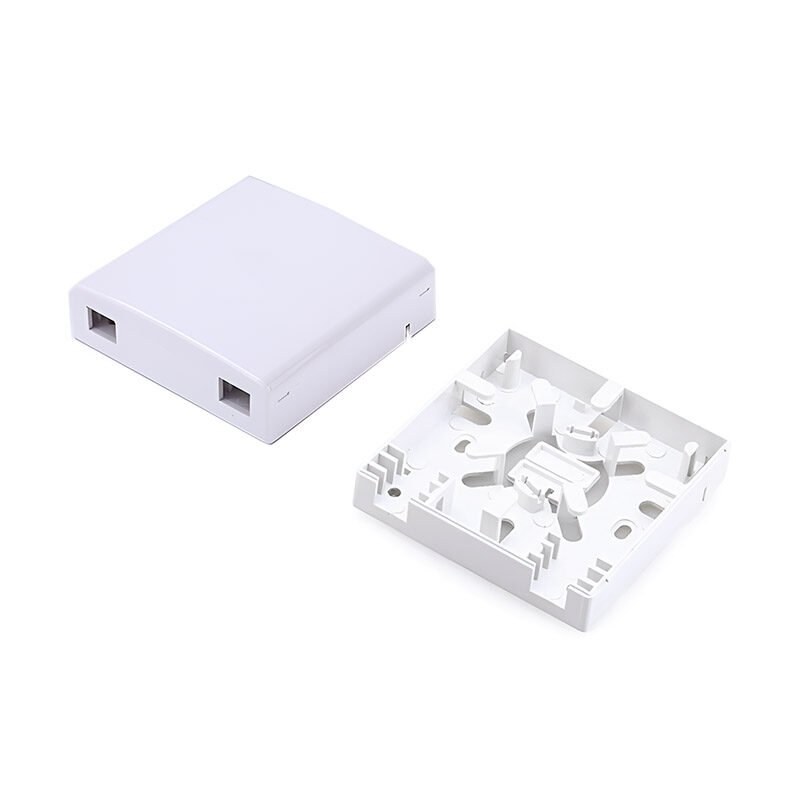 2 Cores Wall Mount Face Plate