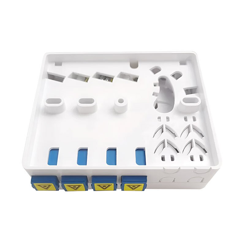 alpaca49092 Wall-mounted 4 fiber optic faceplate for residential use