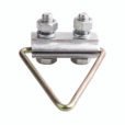 Triangle suspension clamp for ADSS/OPGW cables
